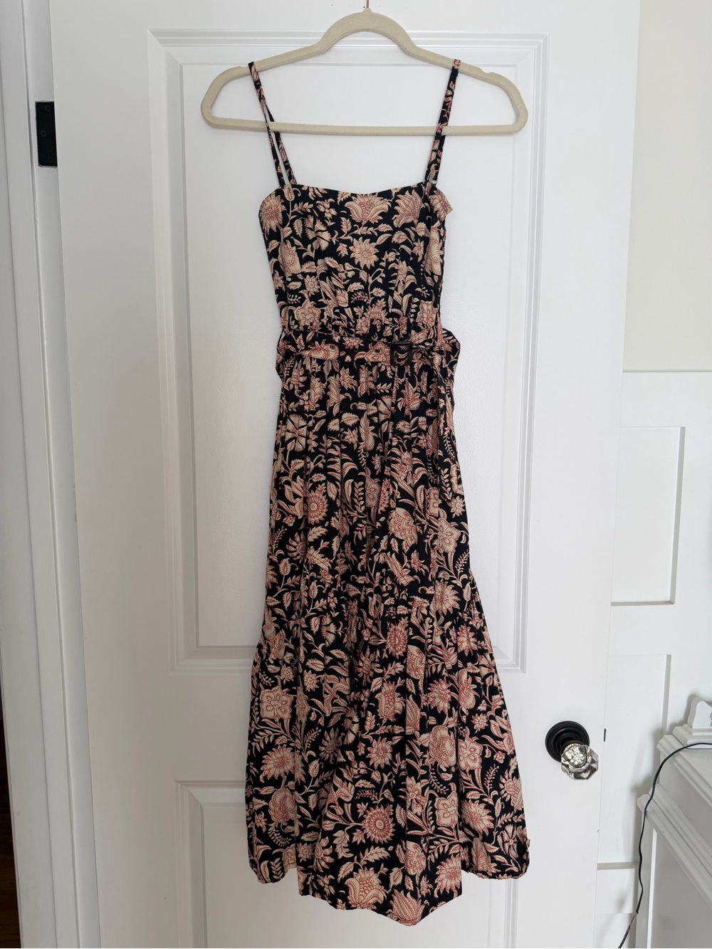 Lusana Floral Midi Dress